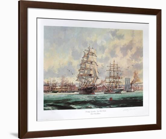 Morning Departure, New York Harbour-Eldred Clark Johnson-Framed Collectable Print