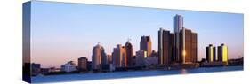 Morning, Detroit, Michigan, USA-null-Stretched Canvas