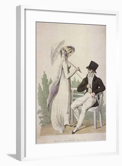 Morning Dresses for August, 1807-W Read-Framed Giclee Print