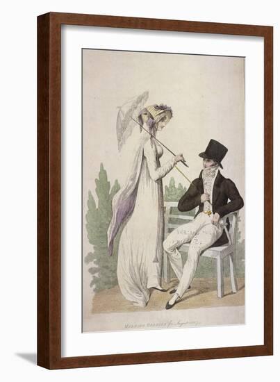 Morning Dresses for August, 1807-W Read-Framed Giclee Print