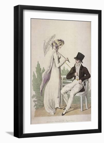 Morning Dresses for August, 1807-W Read-Framed Giclee Print