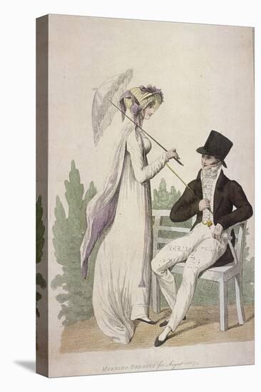 Morning Dresses for August, 1807-W Read-Stretched Canvas