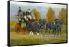 Morning Drive-Jerry Cable-Framed Stretched Canvas