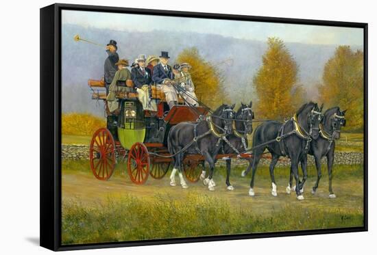 Morning Drive-Jerry Cable-Framed Stretched Canvas