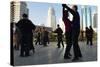 Morning Exercise, People Square, Kunming, Yunnan, China, Asia-Bruno Morandi-Stretched Canvas