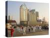 Morning Exercise, the Bund, Huangpu, Shanghai, China-Jochen Schlenker-Stretched Canvas