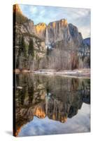 Morning Falls Reflection, Yosemite-Vincent James-Stretched Canvas