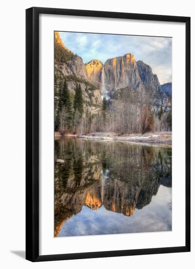 Morning Falls Reflection, Yosemite-Vincent James-Framed Photographic Print