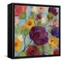 Morning Floral Crop Magenta Flower-Silvia Vassileva-Framed Stretched Canvas