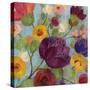 Morning Floral Crop Magenta Flower-Silvia Vassileva-Stretched Canvas