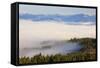 Morning Fog Covers Hood River Valley, Oregon, USA-Craig Tuttle-Framed Stretched Canvas