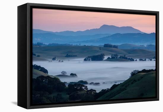 Morning Fog in the Hills of Sonoma County, California-Vincent James-Framed Stretched Canvas