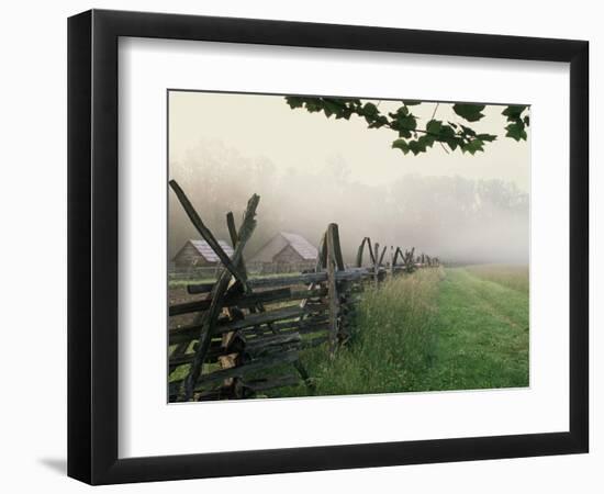 Morning Fog on a Mountain Farm-Gary W. Carter-Framed Photographic Print