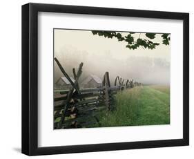 Morning Fog on a Mountain Farm-Gary W. Carter-Framed Photographic Print