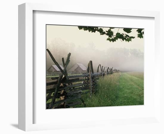 Morning Fog on a Mountain Farm-Gary W. Carter-Framed Photographic Print