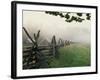 Morning Fog on a Mountain Farm-Gary W. Carter-Framed Photographic Print