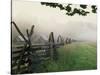 Morning Fog on a Mountain Farm-Gary W. Carter-Stretched Canvas