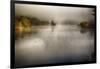 Morning Fog On A Vermont Lake In Autumn-George Oze-Framed Photographic Print