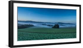 Morning Fog over a Field-Jorg Simanowski-Framed Photographic Print