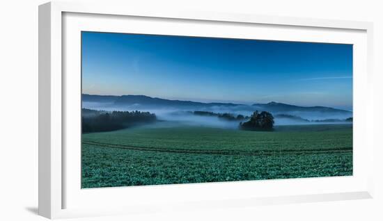 Morning Fog over a Field-Jorg Simanowski-Framed Photographic Print