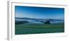 Morning Fog over a Field-Jorg Simanowski-Framed Photographic Print