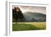 Morning fog over the Schauinsland Strasse, Freiburg Im Breisgau, Black Forest, Baden-Wurttemberg...-null-Framed Photographic Print