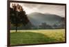 Morning fog over the Schauinsland Strasse, Freiburg Im Breisgau, Black Forest, Baden-Wurttemberg...-null-Framed Photographic Print