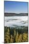 Morning fog over the Schluchsee, Black Forest, Baden-Wurttemberg, Germany-Markus Lange-Mounted Photographic Print