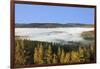 Morning fog over the Schluchsee, Black Forest, Baden-Wurttemberg, Germany-Markus Lange-Framed Photographic Print