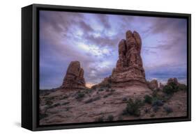 Morning Formations, Outside Moab, Utah-Vincent James-Framed Stretched Canvas