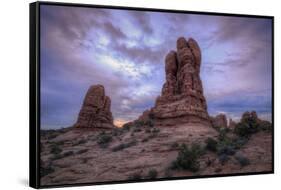 Morning Formations, Outside Moab, Utah-Vincent James-Framed Stretched Canvas