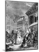 Morning (Four Times of the Da), 1738-William Hogarth-Mounted Giclee Print