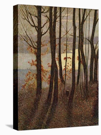 Morning, from the Polyptych 'Winter in the Mountains, a Pantheist Poem', 1894-97 Reworked-Vittore Grubicy De Dragon-Stretched Canvas