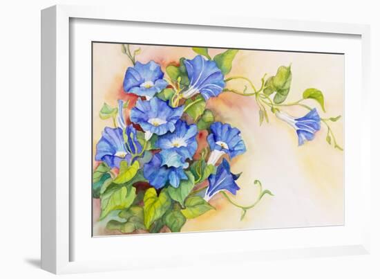 Morning Gloria Vine Stretching-Joanne Porter-Framed Giclee Print