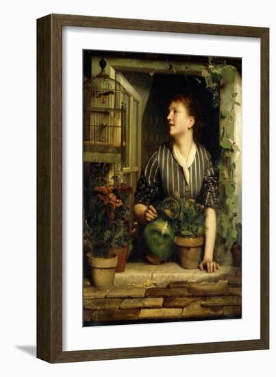 Morning Glories, 1874-Emile Levy-Framed Giclee Print