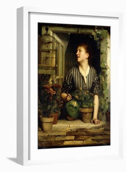 Morning Glories, 1874-Emile Levy-Framed Giclee Print