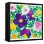 Morning Glories-Kim Parker-Framed Stretched Canvas