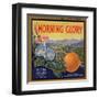 Morning Glory Brand - Pomona, California - Citrus Crate Label-Lantern Press-Framed Art Print