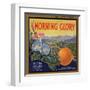 Morning Glory Brand - Pomona, California - Citrus Crate Label-Lantern Press-Framed Art Print