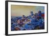 Morning Glory Oia in Santorini Greece-Markus Bleichner-Framed Art Print