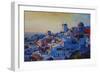 Morning Glory Oia in Santorini Greece-Markus Bleichner-Framed Premium Giclee Print