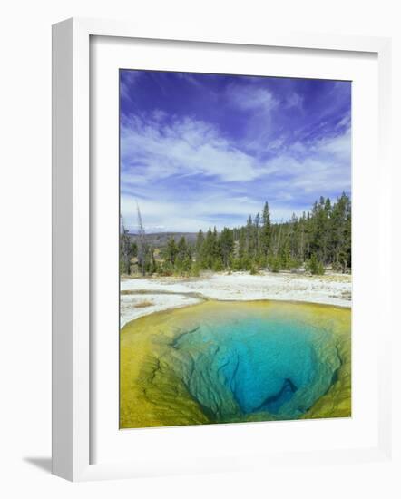 Morning Glory Pool, Old Faithful Geyser, Yellowstone National Park, Wyoming, USA-Pete Cairns-Framed Photographic Print