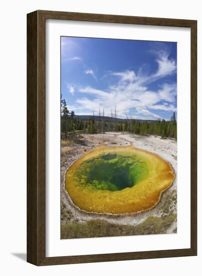 Morning Glory Pool, Upper Geyser Basin, Yellowstone Nat'l Park, UNESCO Site, Wyoming, USA-Peter Barritt-Framed Photographic Print