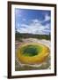 Morning Glory Pool, Upper Geyser Basin, Yellowstone Nat'l Park, UNESCO Site, Wyoming, USA-Peter Barritt-Framed Photographic Print