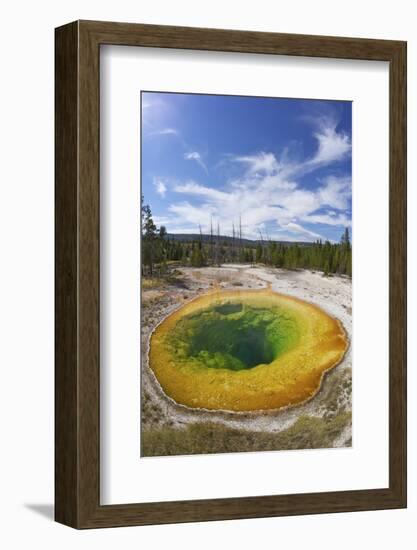 Morning Glory Pool, Upper Geyser Basin, Yellowstone Nat'l Park, UNESCO Site, Wyoming, USA-Peter Barritt-Framed Photographic Print