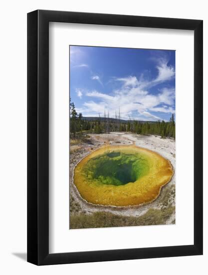 Morning Glory Pool, Upper Geyser Basin, Yellowstone Nat'l Park, UNESCO Site, Wyoming, USA-Peter Barritt-Framed Photographic Print