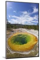 Morning Glory Pool, Upper Geyser Basin, Yellowstone Nat'l Park, UNESCO Site, Wyoming, USA-Peter Barritt-Mounted Photographic Print