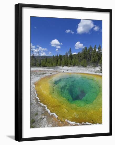 Morning Glory Pool, Upper Geyser Basin, Yellowstone National Park, Wyoming, USA-Neale Clarke-Framed Photographic Print