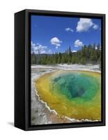 Morning Glory Pool, Upper Geyser Basin, Yellowstone National Park, Wyoming, USA-Neale Clarke-Framed Stretched Canvas