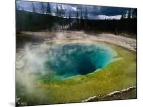 Morning Glory Pool, Yellowstone National Park, Wyoming, USA-Carol Polich-Mounted Photographic Print